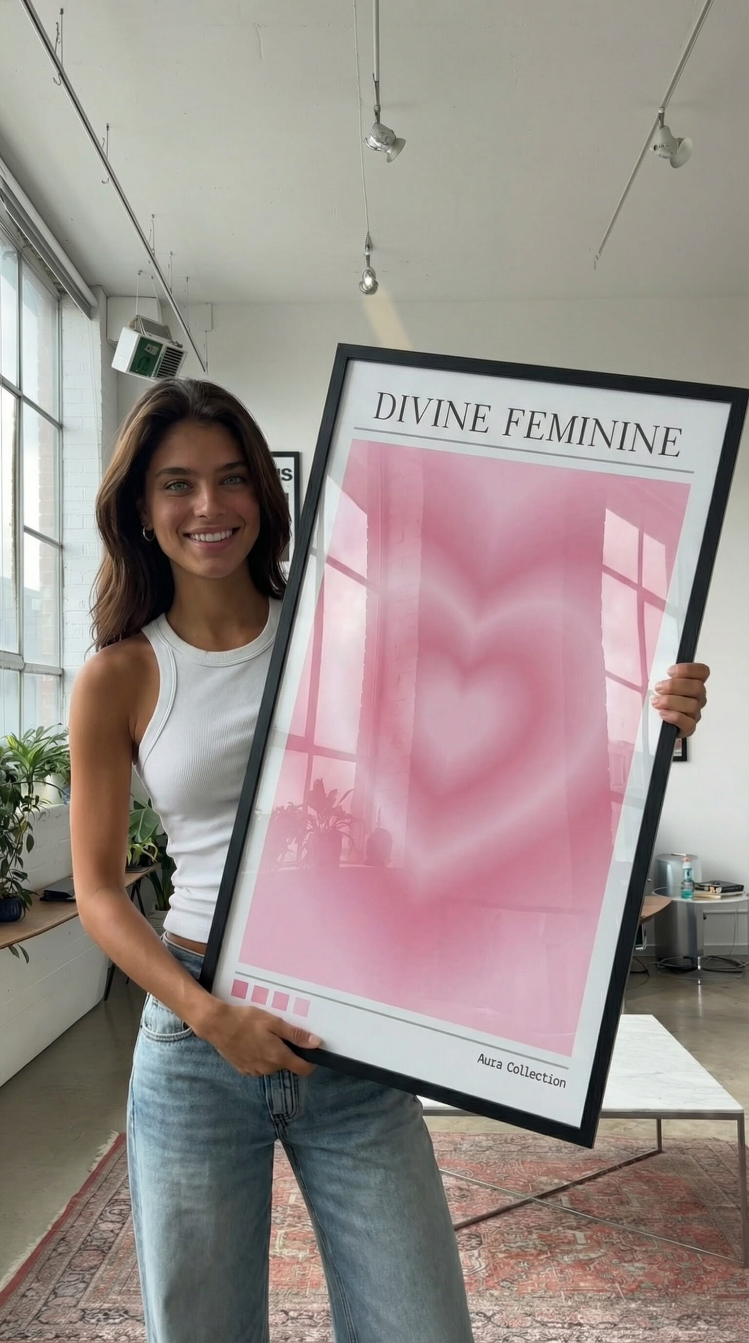 Divine Feminine Aura Framed Poster