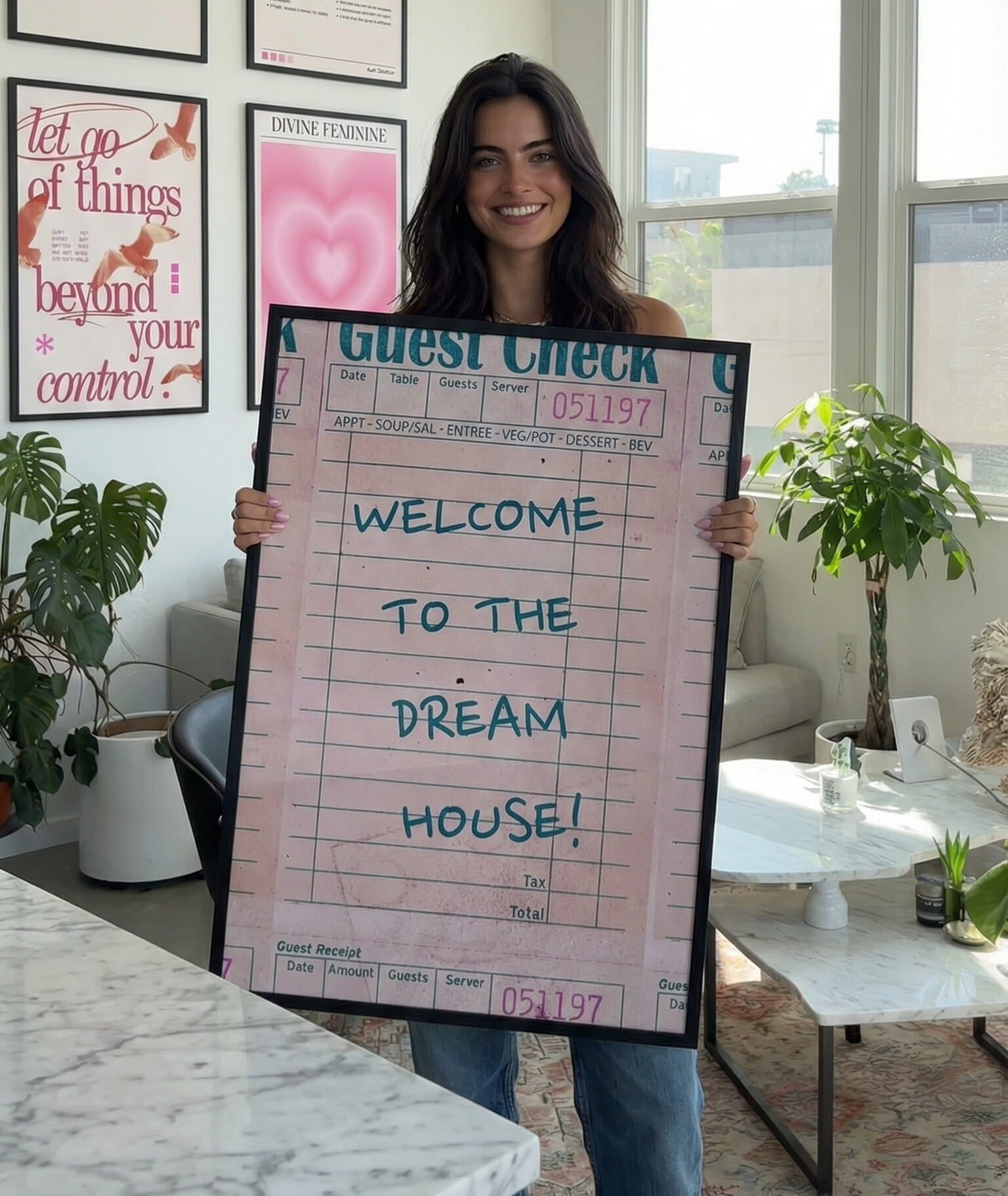 Welcome To The Dream House Framed Poster
