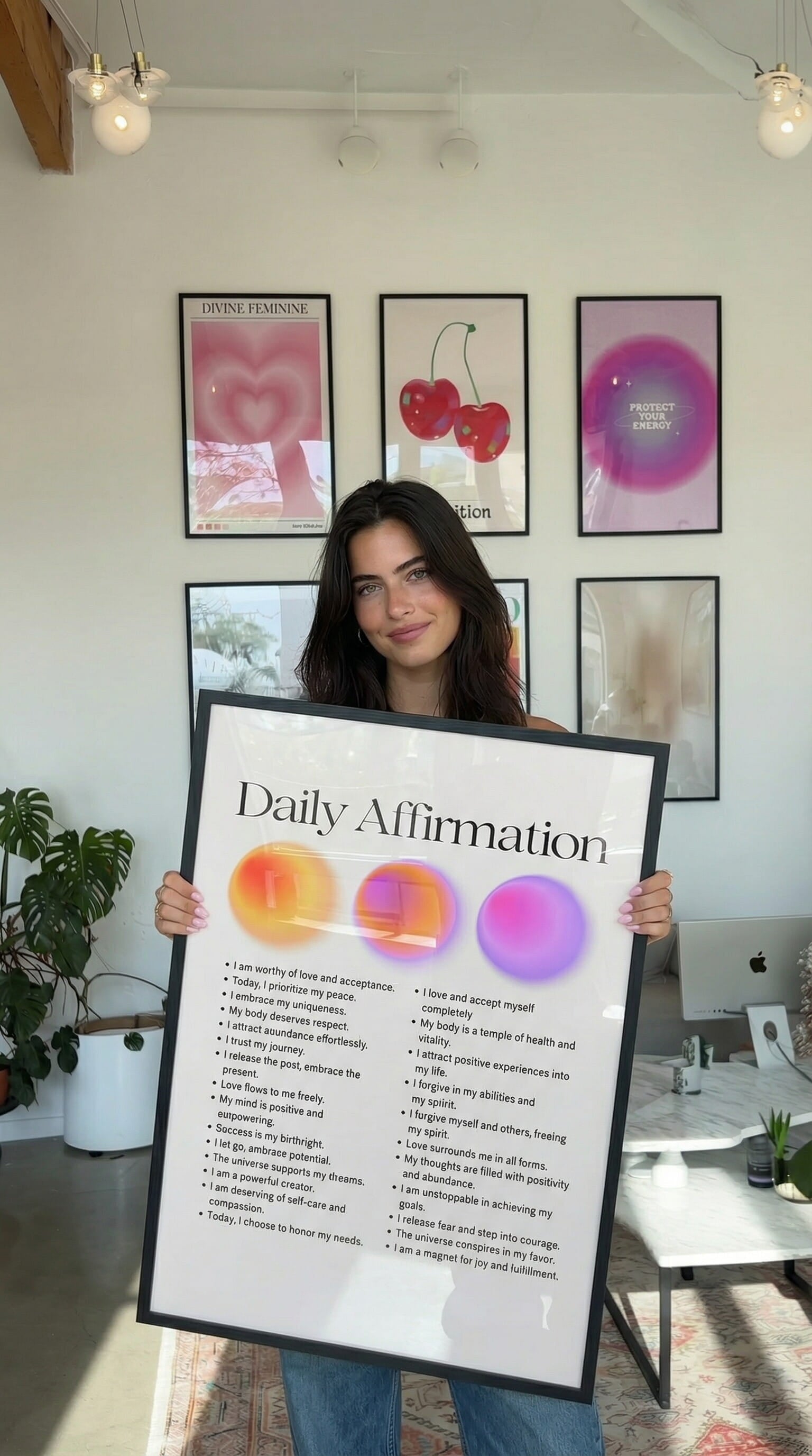 Daily Affirmation Framed Poster