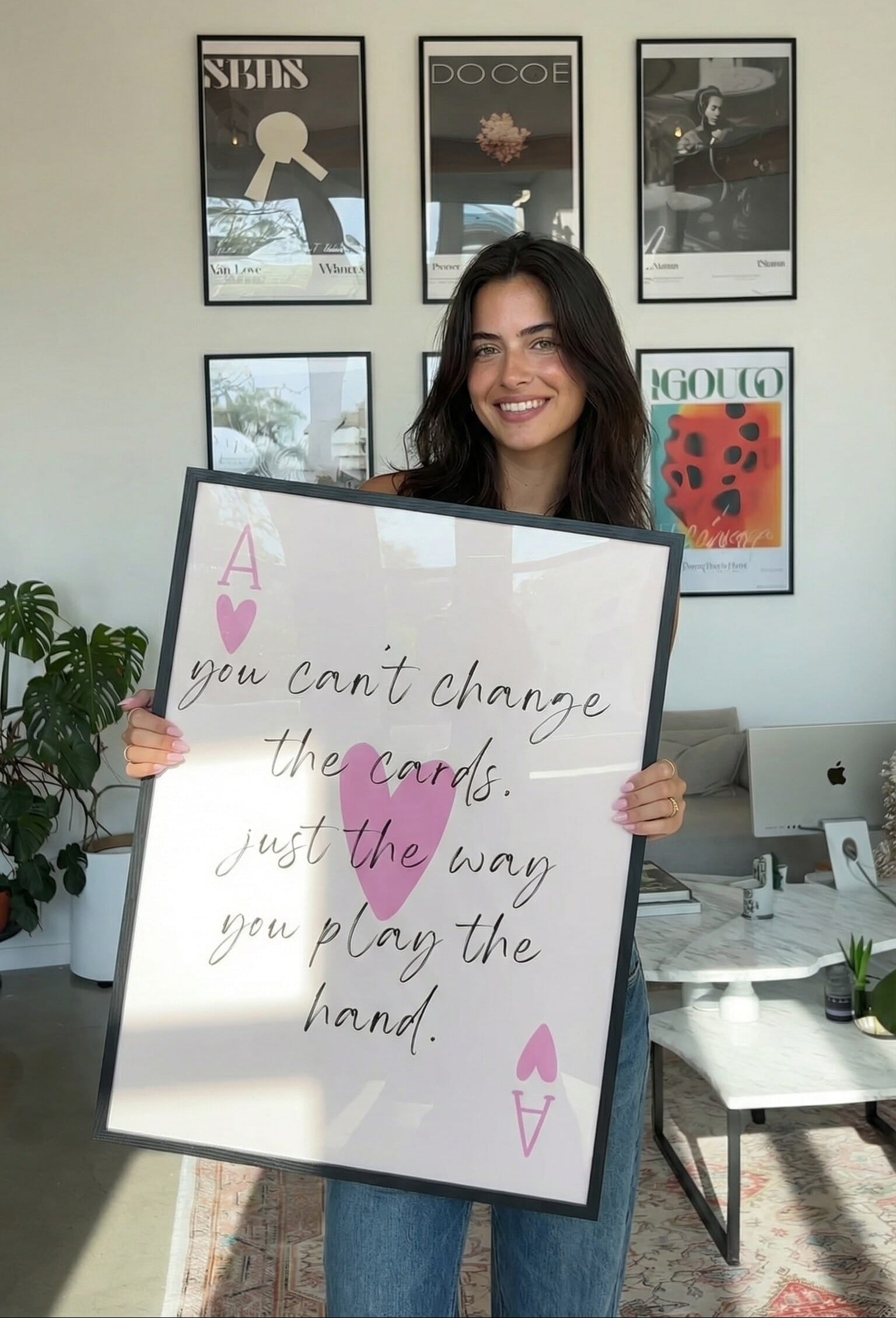 Play The Hand Framed Poster