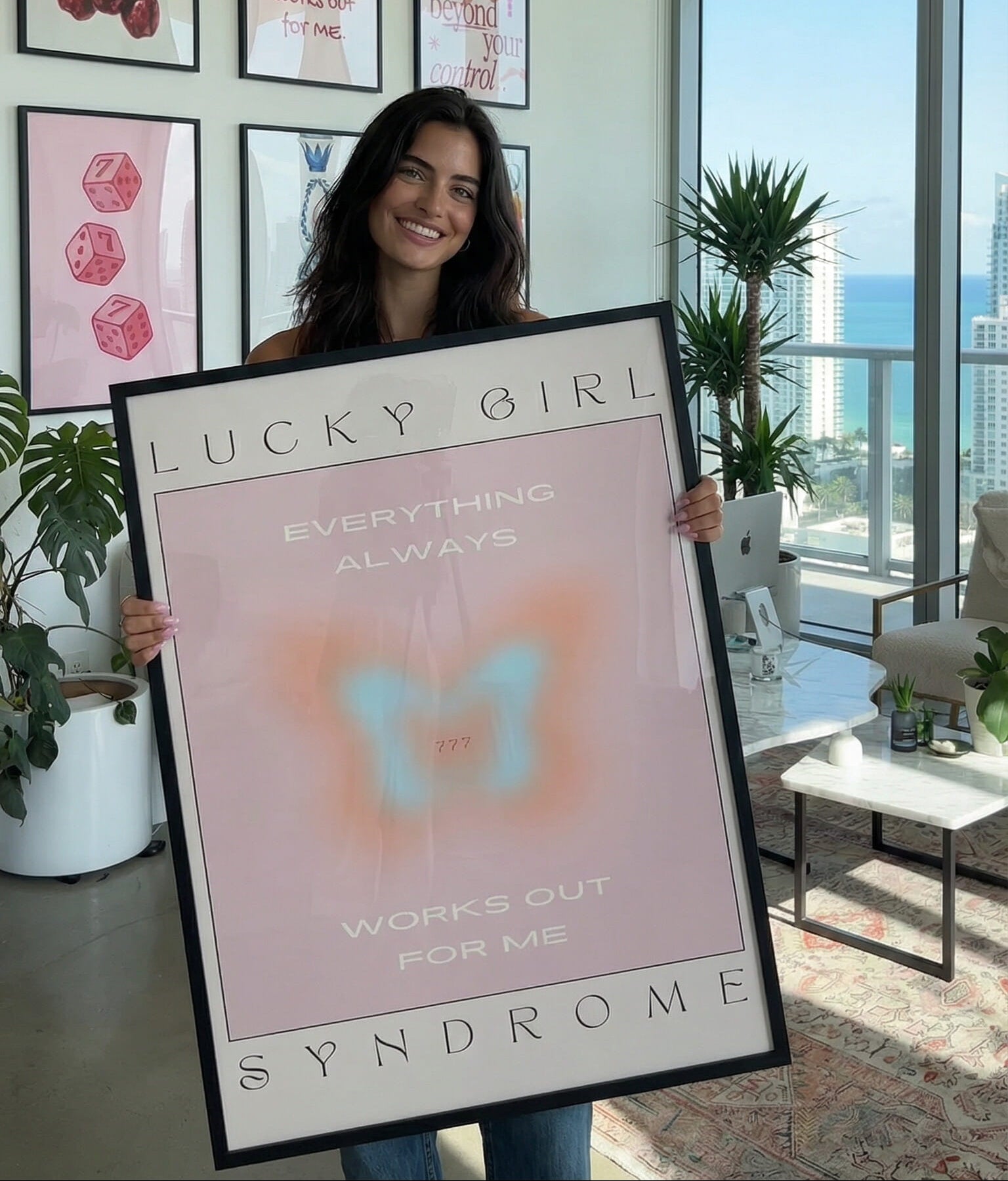 Lucky Girl Syndrome Framed Poster