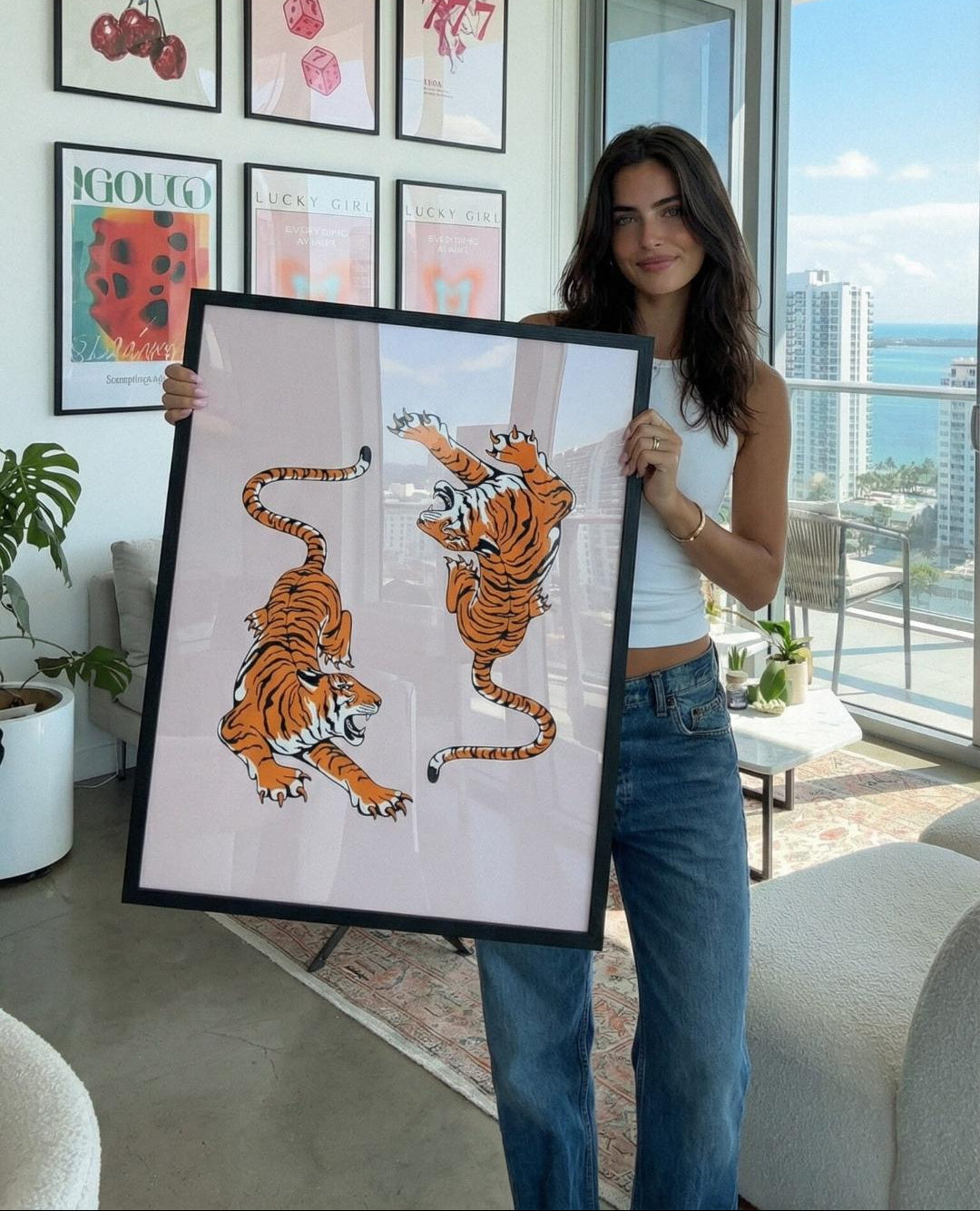 Roaring Tiger Framed Poster