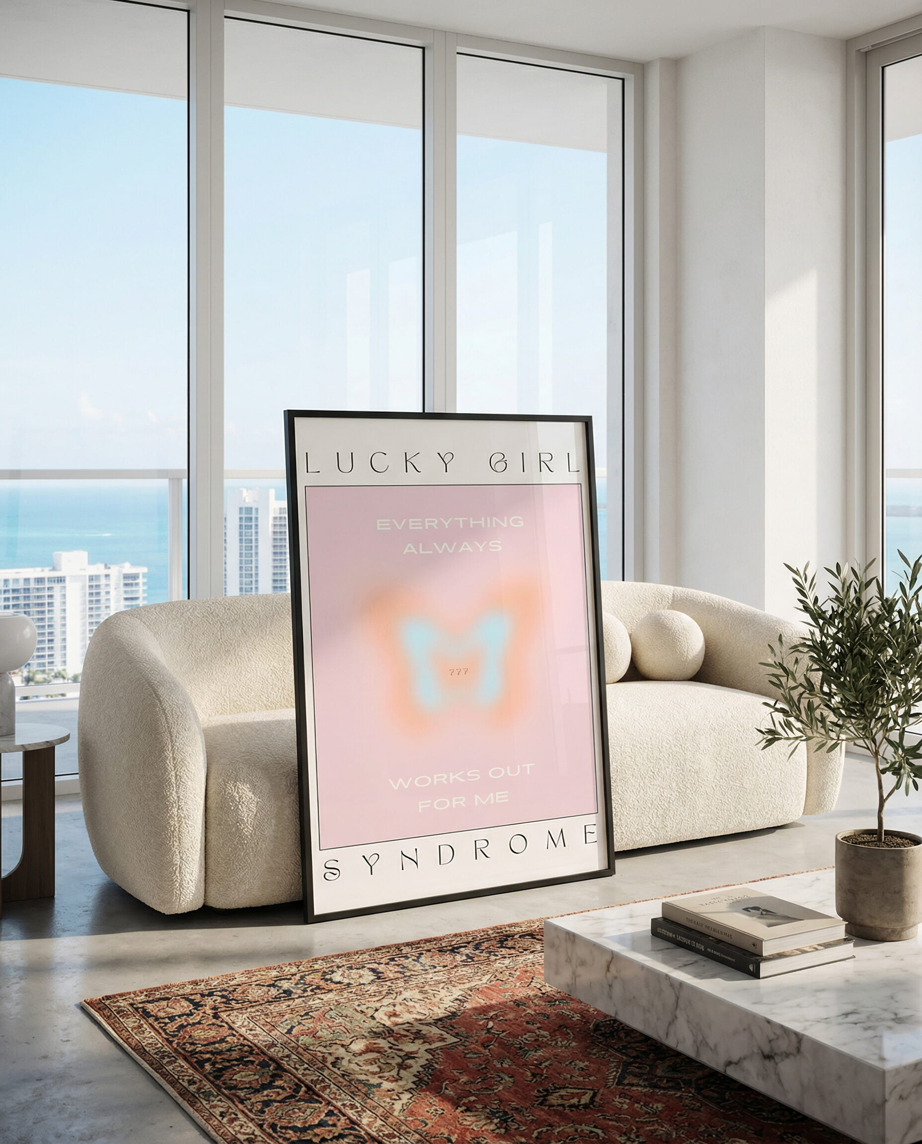 Lucky Girl Syndrome Framed Poster