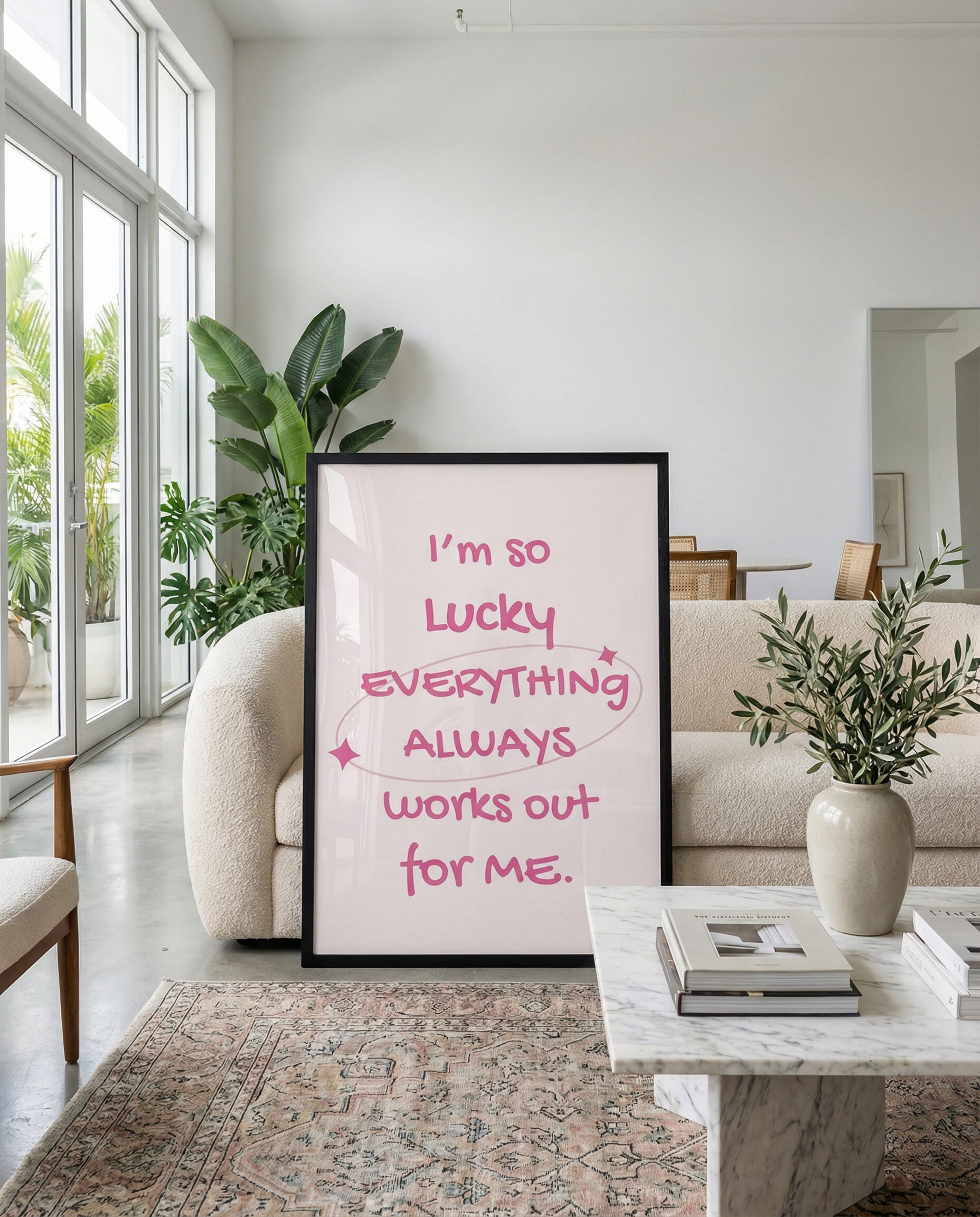 Everything Always Works Out Framed Poster