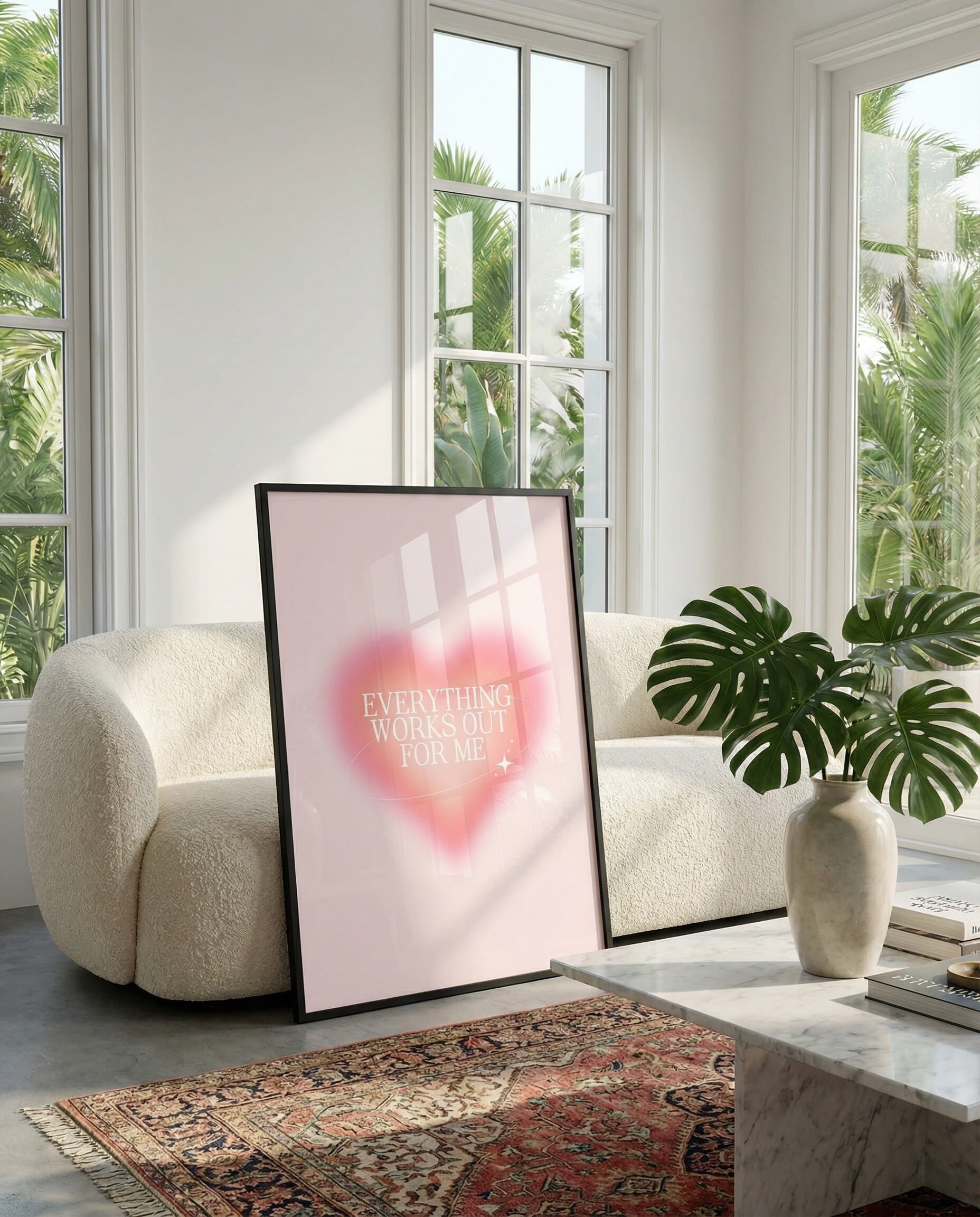 Everything Works Out For Me Framed Poster