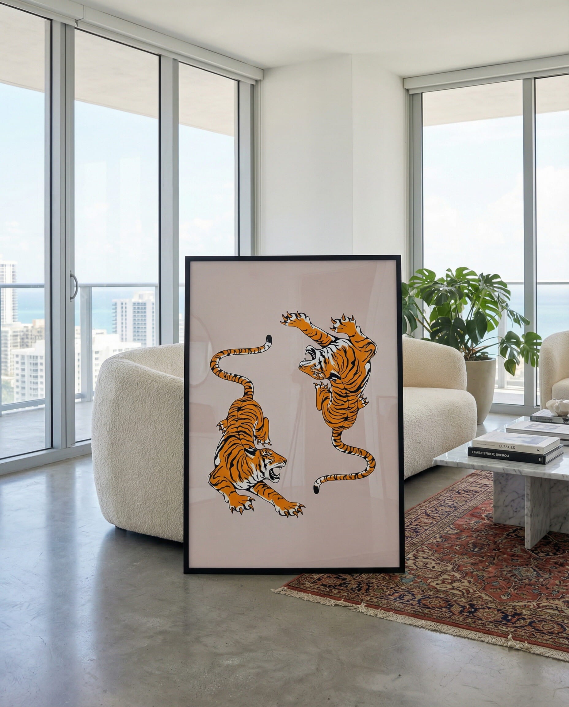 Roaring Tiger Framed Poster