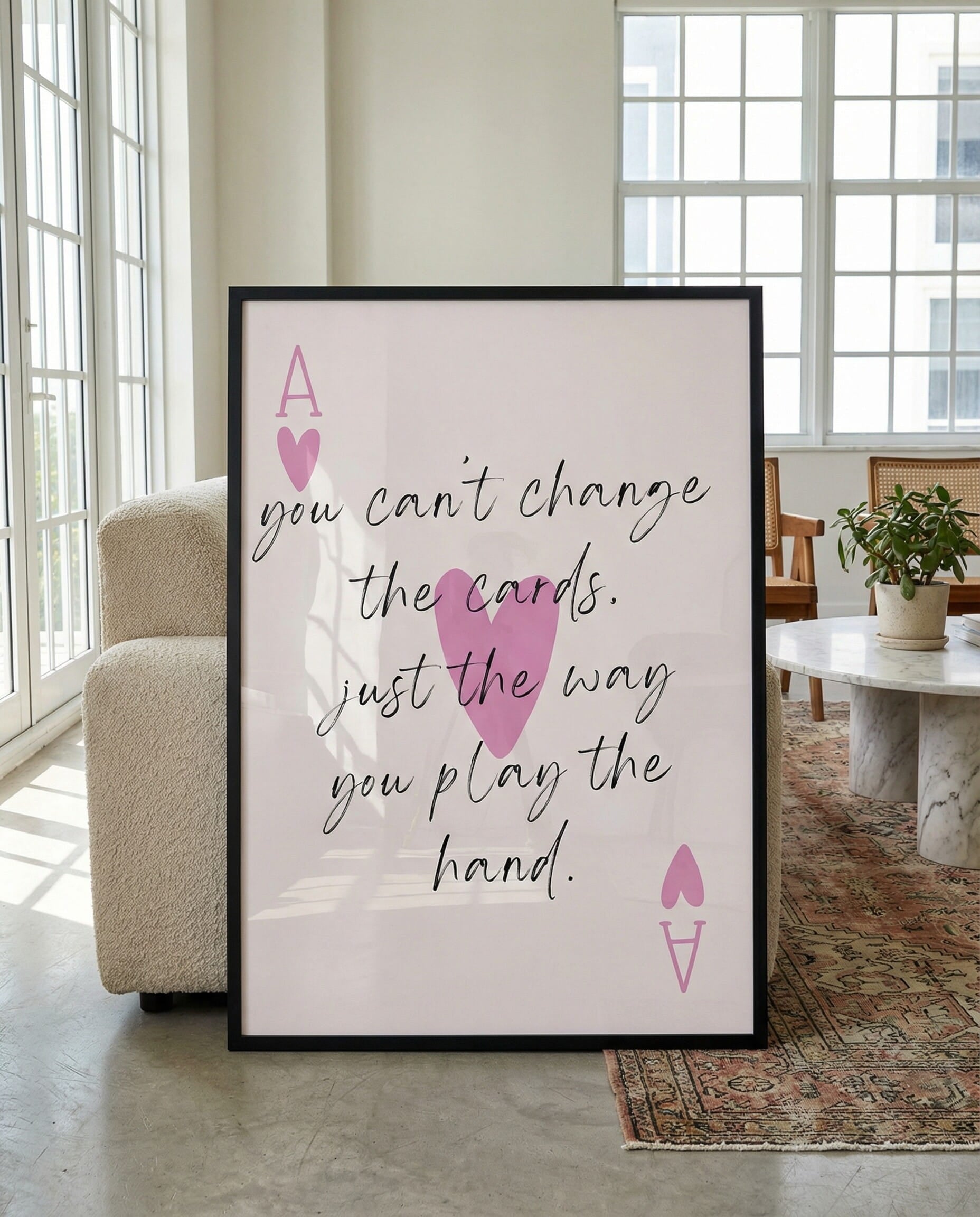 Play The Hand Framed Poster