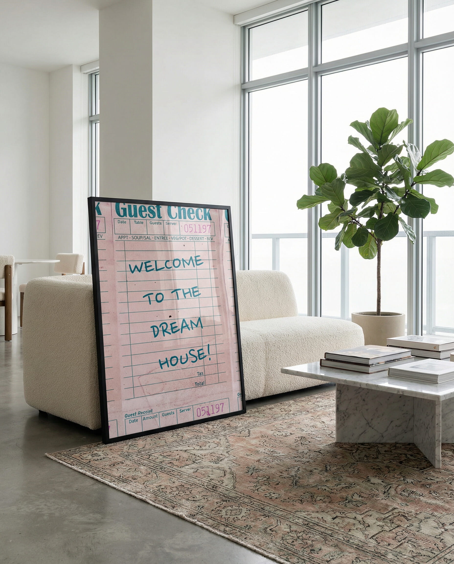 Welcome To The Dream House Framed Poster