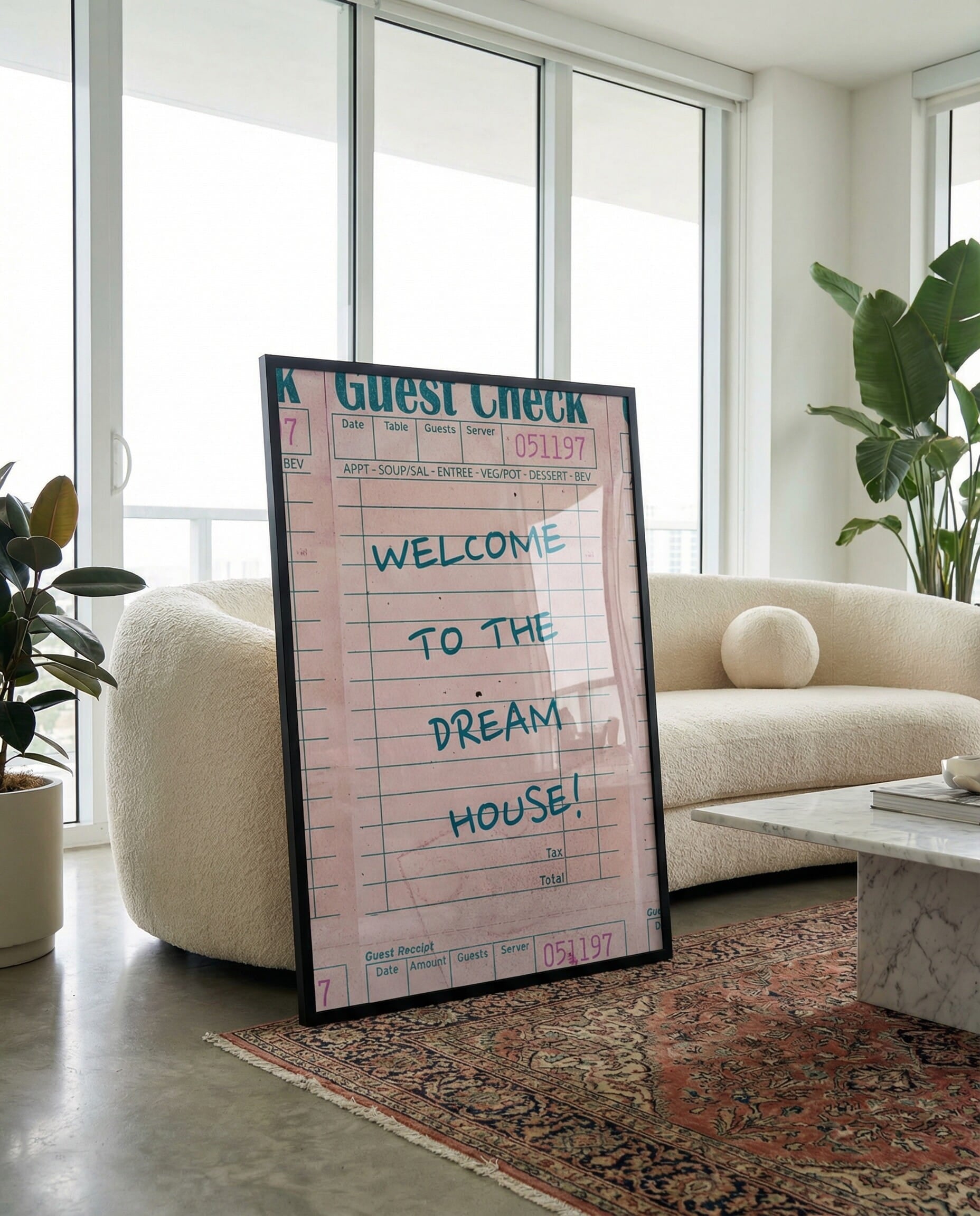 Welcome To The Dream House Framed Poster
