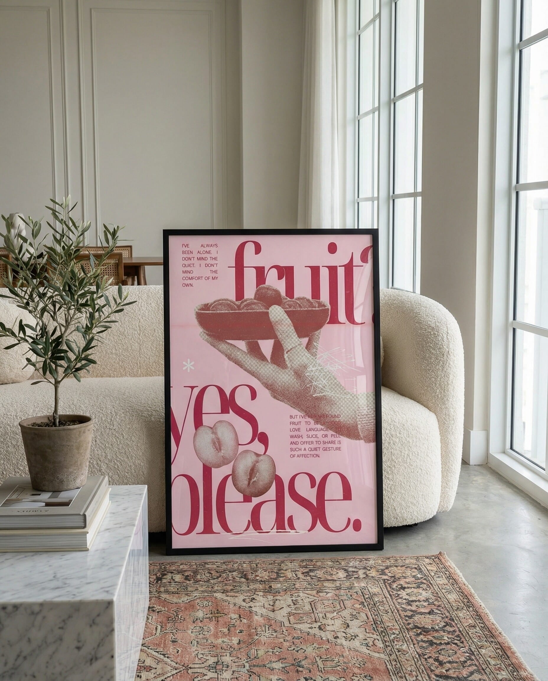 Vintage Fruit Framed Poster