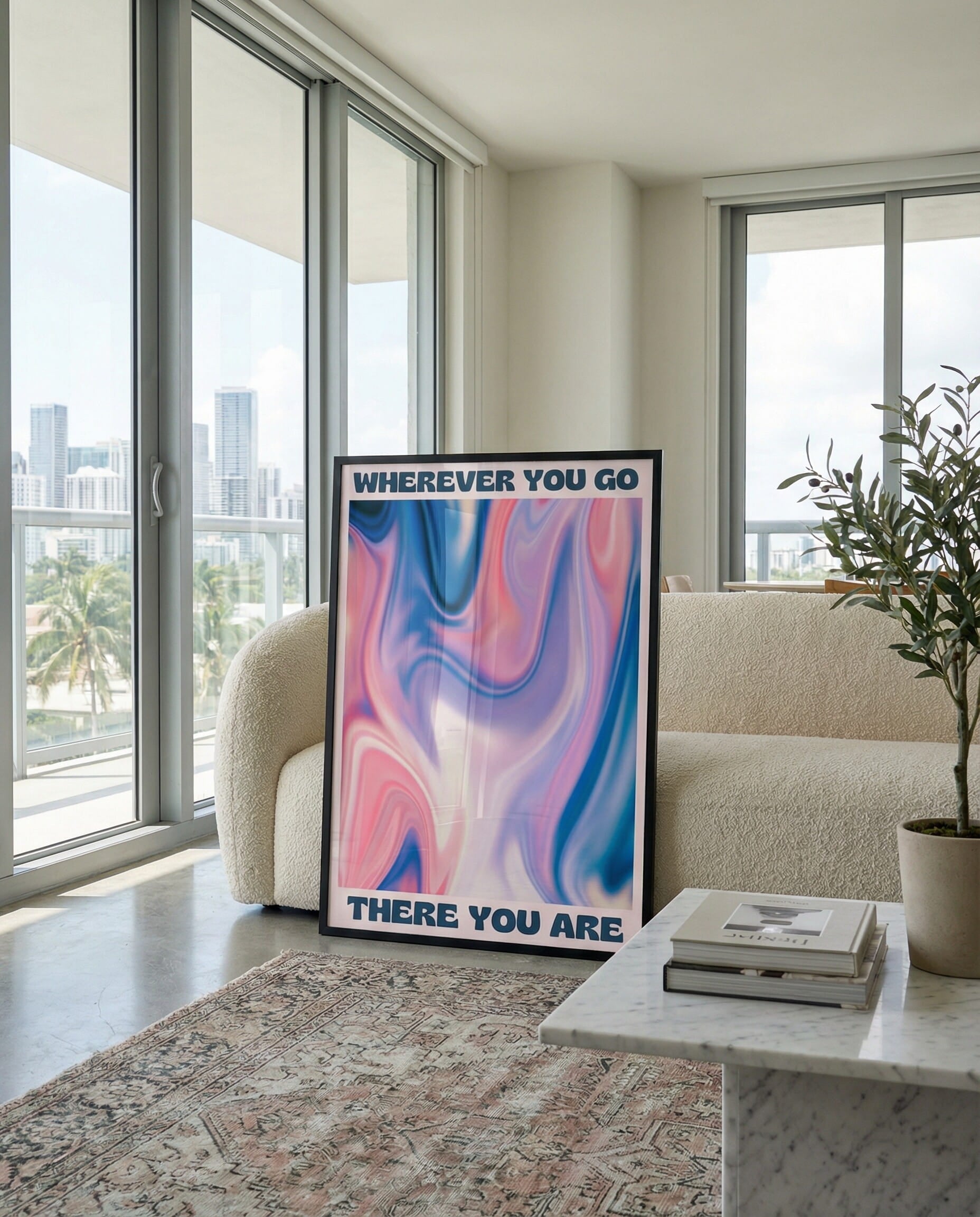 Where You Go, There You Are Framed Poster