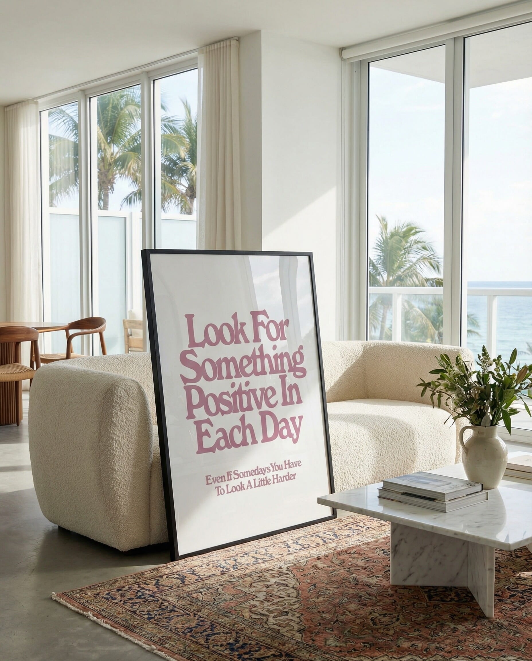 Positive Vibes Framed Poster