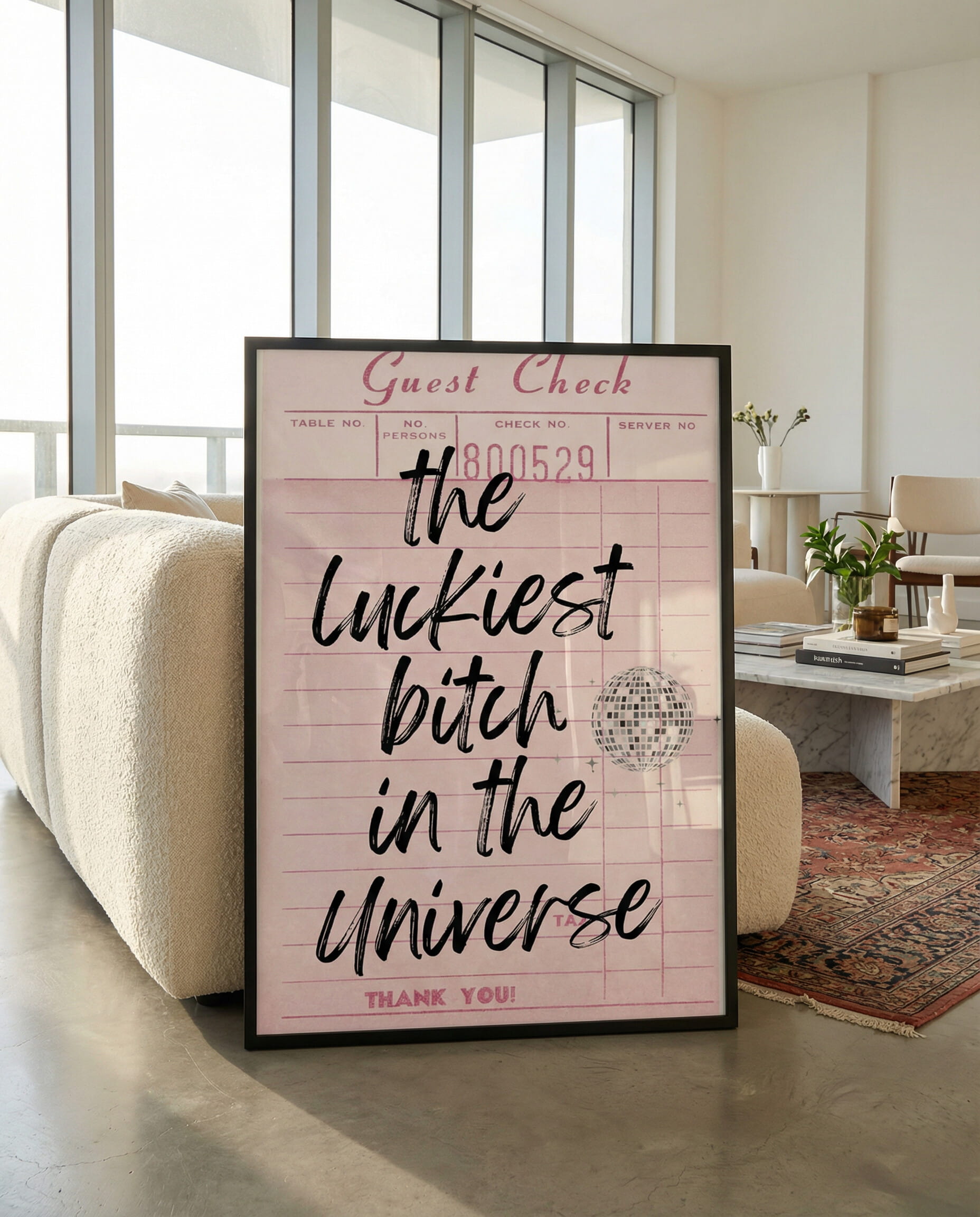 Luckiest In The Universe Framed Poster