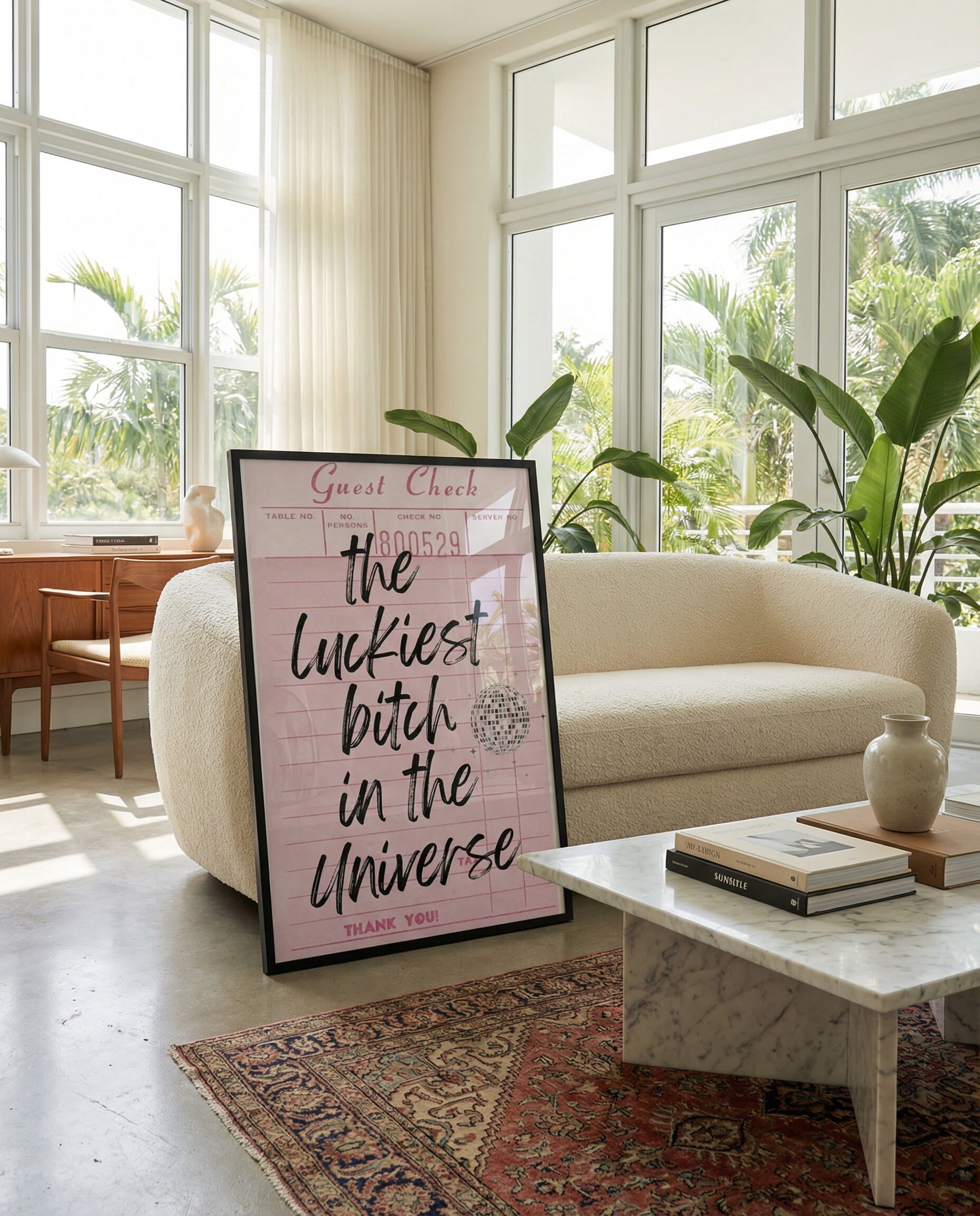 Luckiest In The Universe Framed Poster