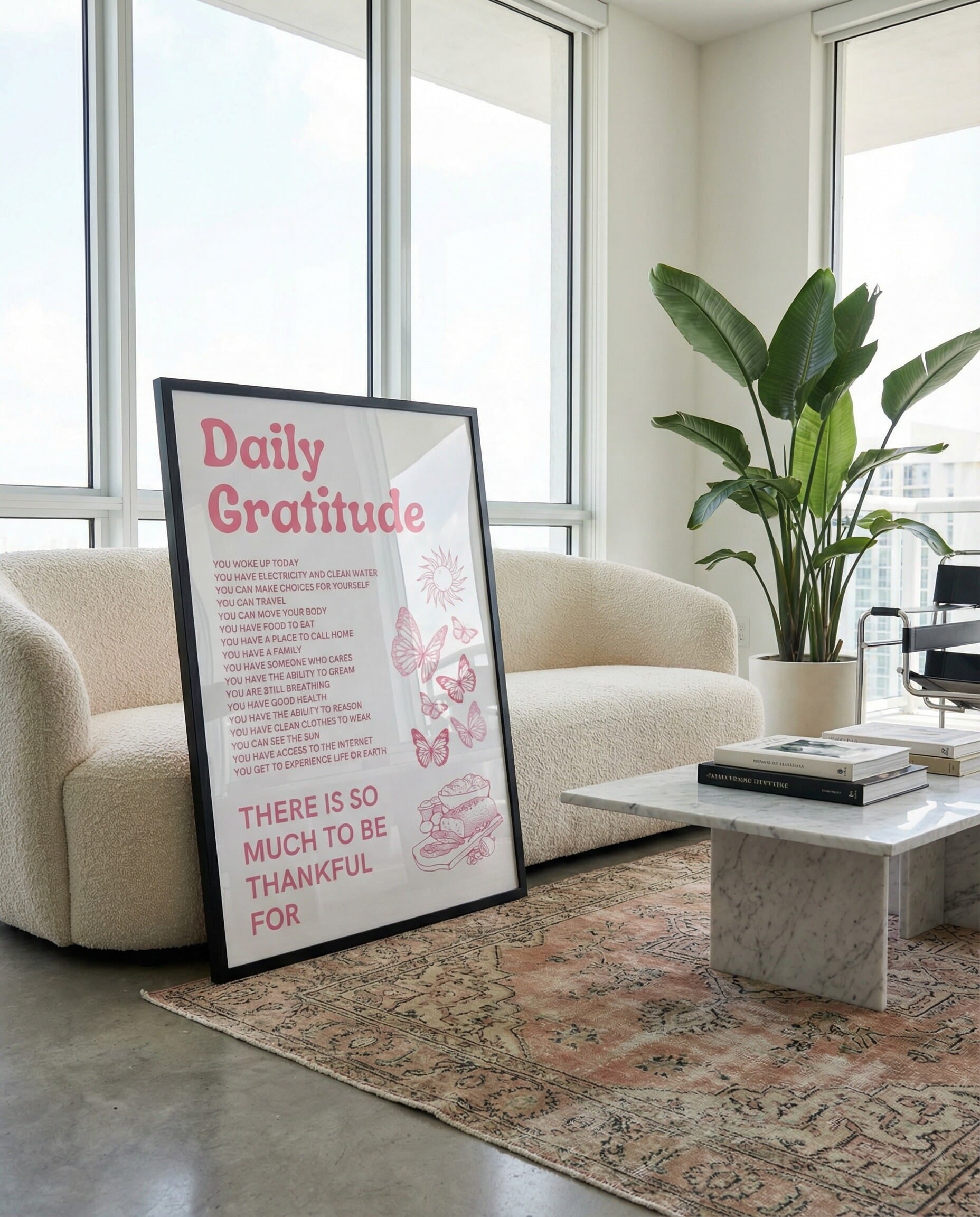 Daily Gratitude Framed Poster