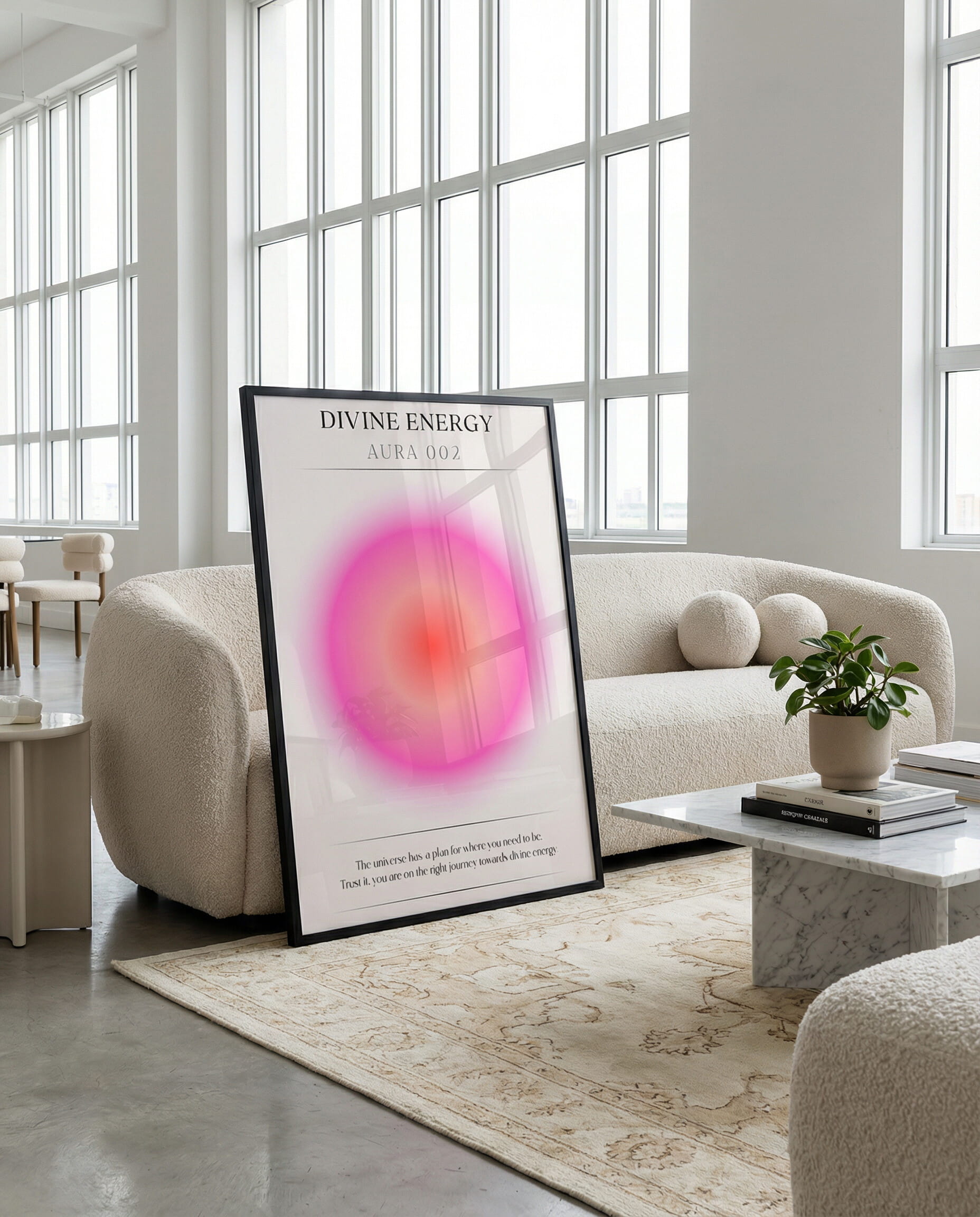 Divine Energy Aura Framed Poster