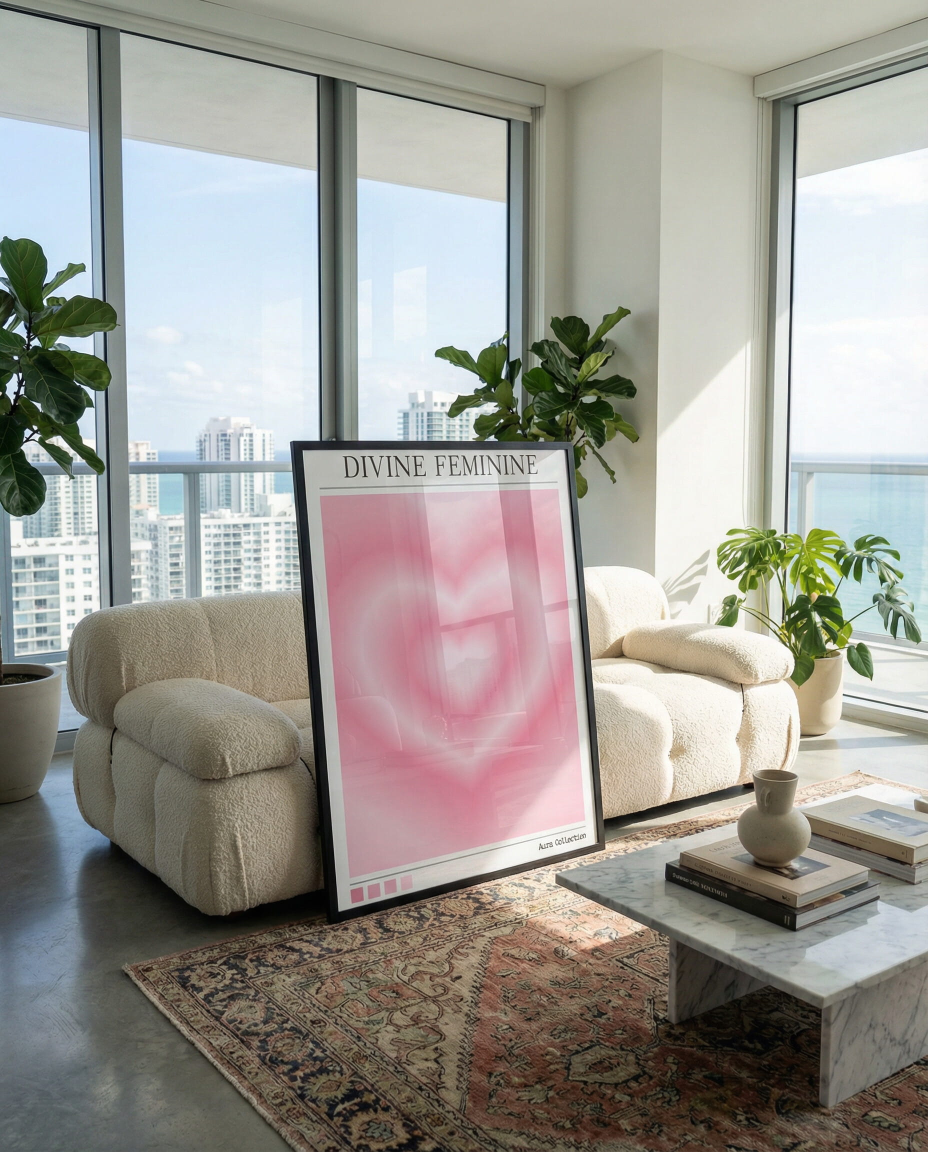 Divine Feminine Aura Framed Poster