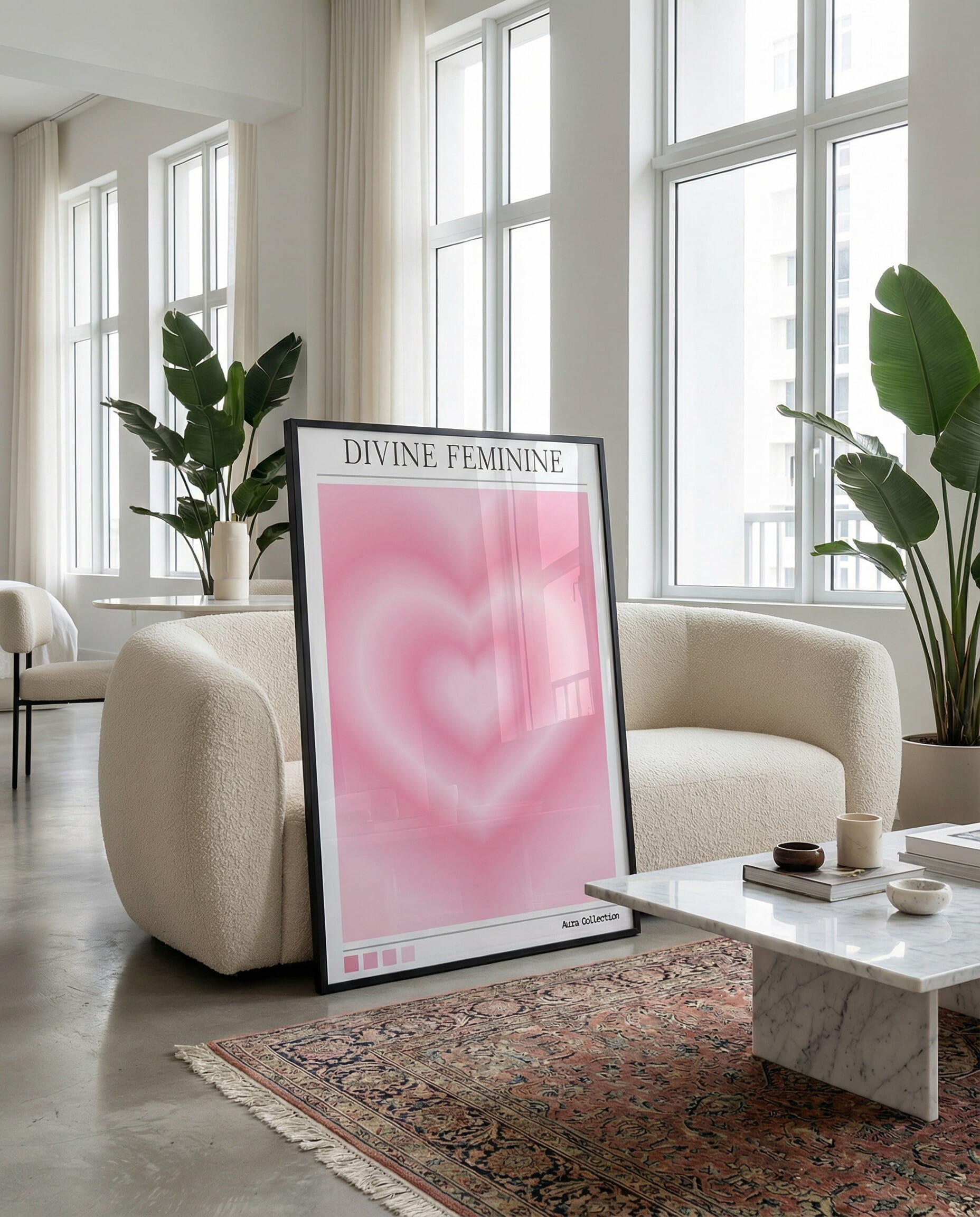 Divine Feminine Aura Framed Poster