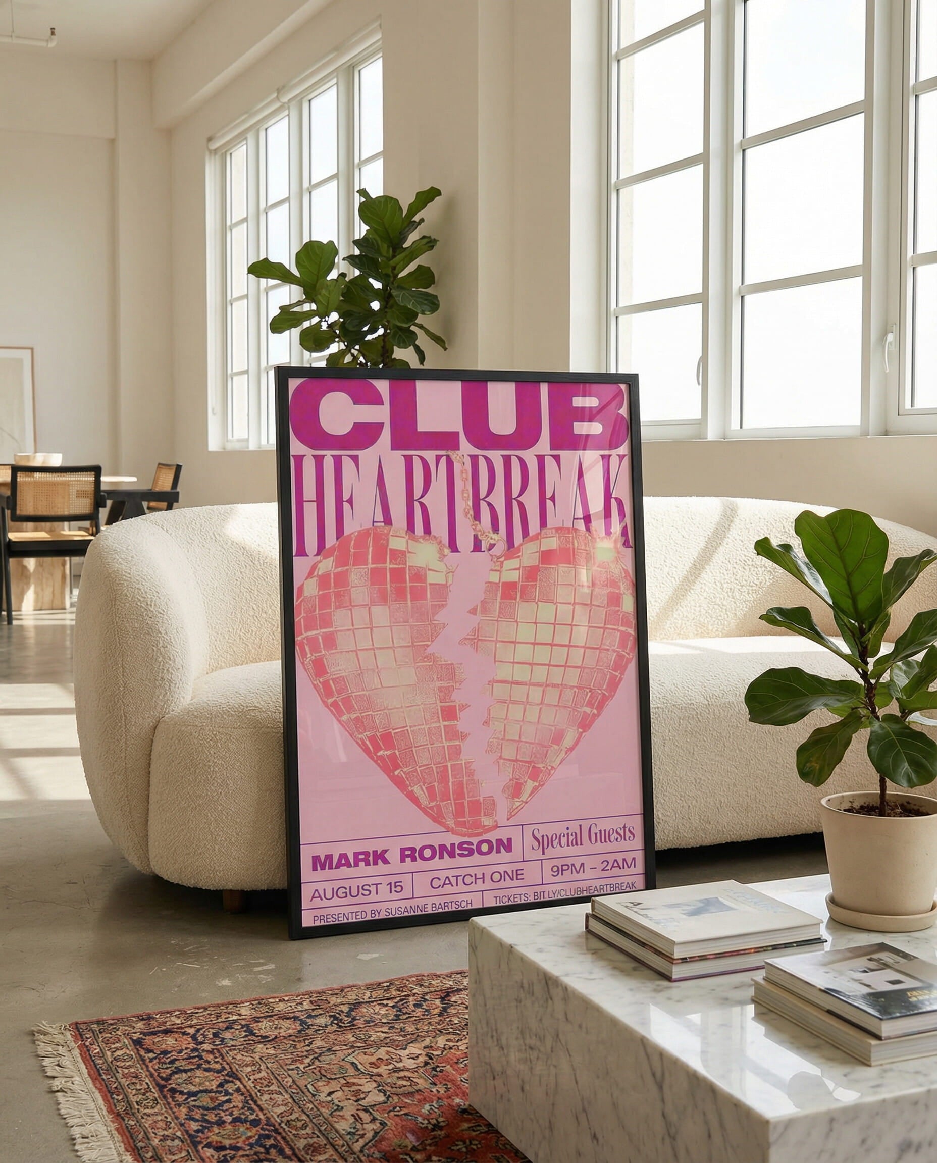 Club Heartbreak Framed Poster