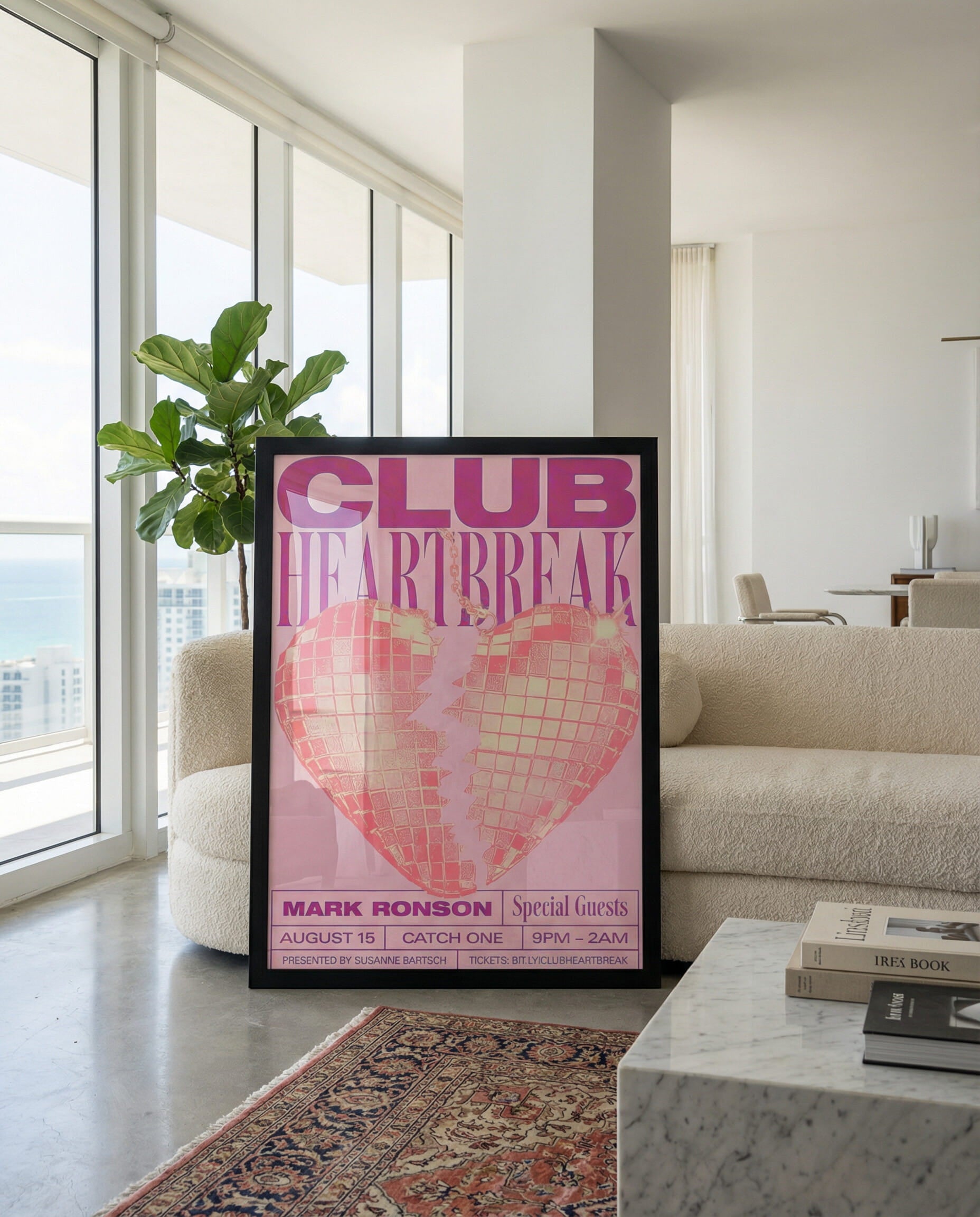 Club Heartbreak Framed Poster