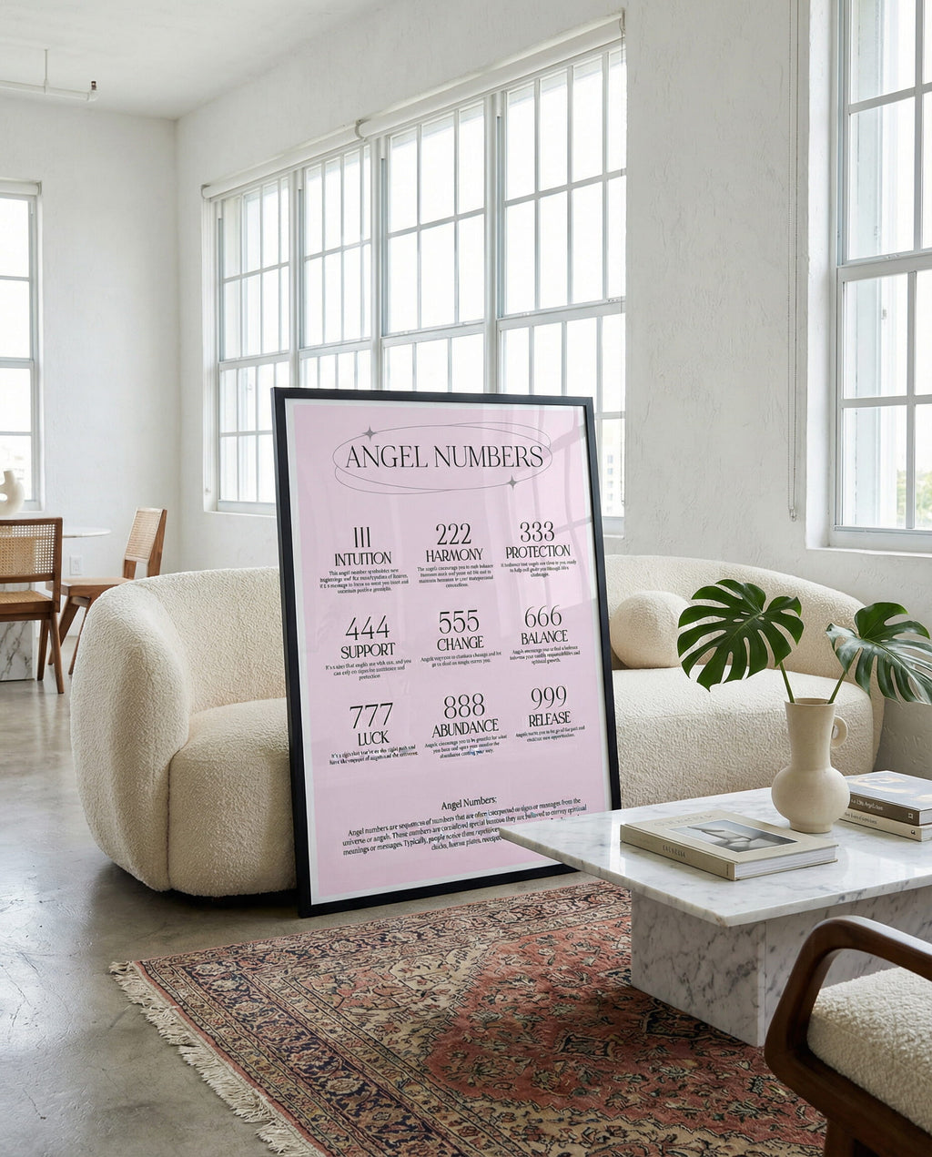 Angel Numbers Framed Poster